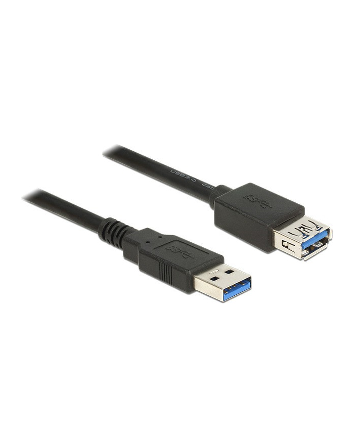 Delock Kabel Przedłużacz USB 3.0 AM-AF, 1m, czarny główny