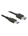 Delock Kabel Przedłużacz USB 3.0 AM-AF, 2m, czarny - nr 27