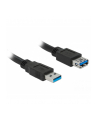 Delock Kabel Przedłużacz USB 3.0 AM-AF, 2m, czarny - nr 29