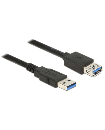 Delock Kabel Przedłużacz USB 3.0 AM-AF, 2m, czarny