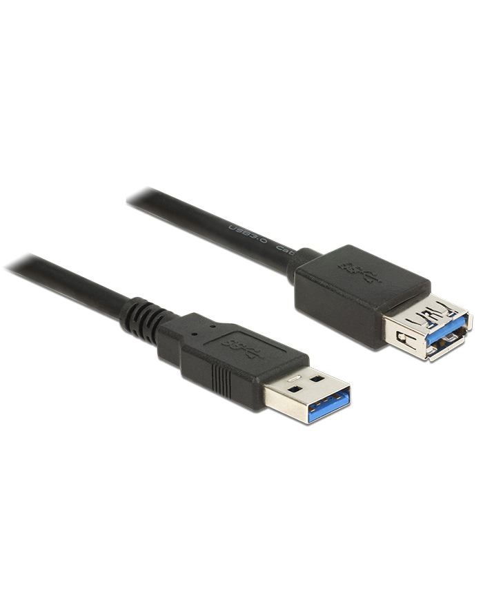 Delock Kabel Przedłużacz USB 3.0 AM-AF, 2m, czarny główny
