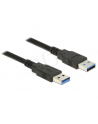 Delock Kabel USB 3.0 AM-AM, 0.5m, czarny - nr 2