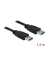 Delock Kabel USB 3.0 AM-AM, 1.5m, czarny - nr 19