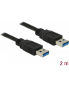 Delock Kabel USB 3.0 AM-AM, 2m, czarny - nr 10