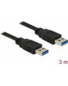 Delock Kabel USB 3.0 AM-AM, 3m, czarny - nr 12