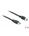 Delock Kabel USB 3.0 AM-BM, 3m, czarny - nr 14