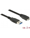 Delock Kabel Micro USB 3.0 AM-BM, 2m, czarny - nr 10