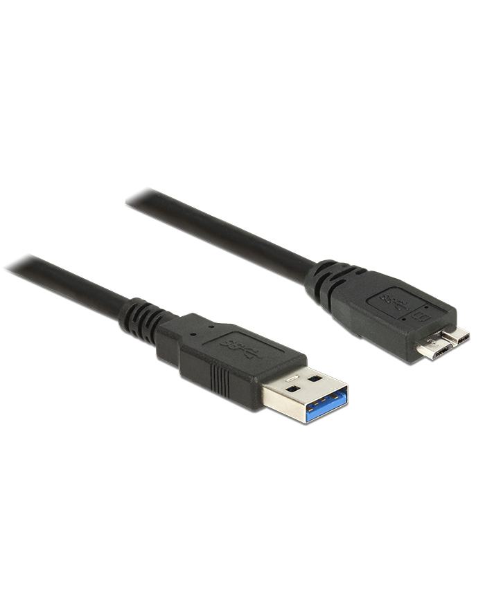 Delock Kabel Micro USB 3.0 AM-BM, 2m, czarny główny