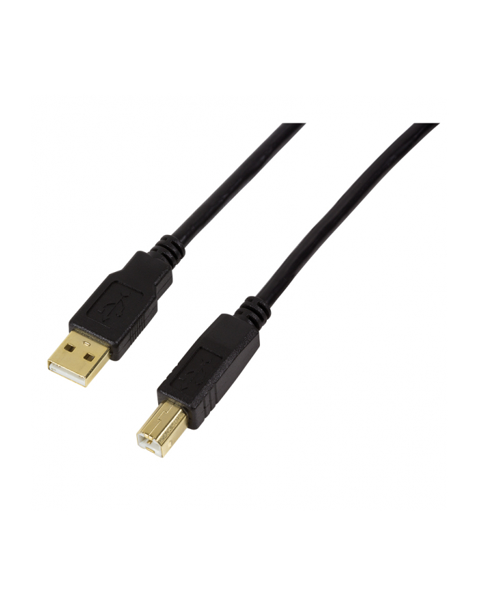 LOGILINK - Active Repeater kabel USB 2.0 AM/BM , 10m, czarny główny