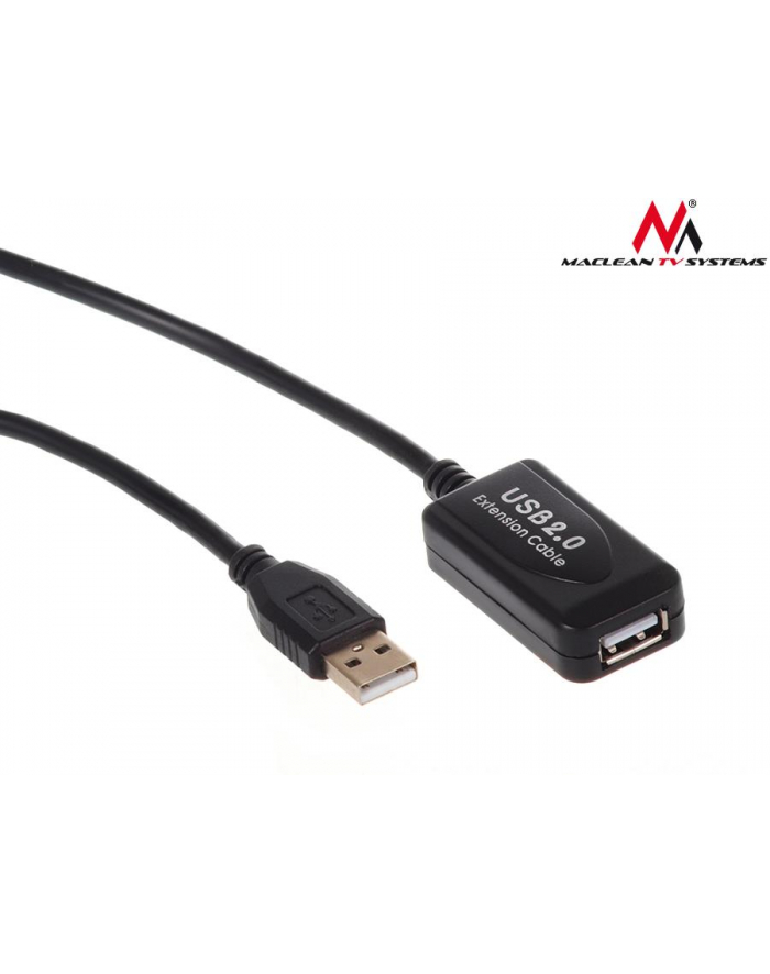 Maclean MCTV-757 Przedłużacz kabel USB 2.0 aktywny 10m główny