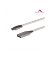 Maclean MCTV-833W Kabel USB AM micro płaski nieplączący 1m biały - nr 4