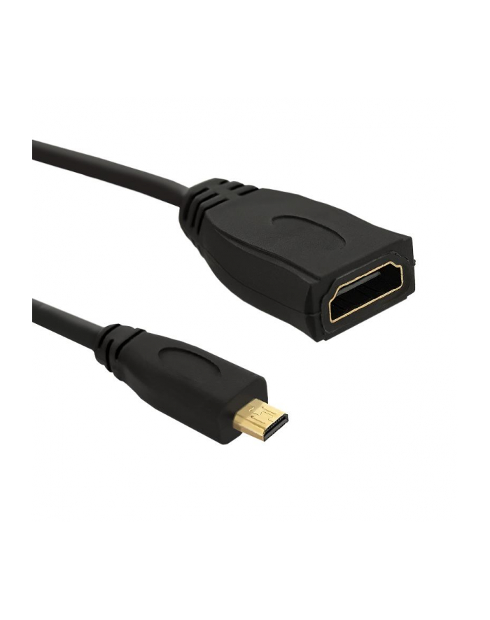 Qoltec Kabel Micro HDMI D Męski / HDMI A Żeński | v1.4 | 0,2m główny