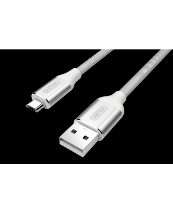 Unitek Kabel USB - microUSB 2.0 Silver, Y-C4026ASL