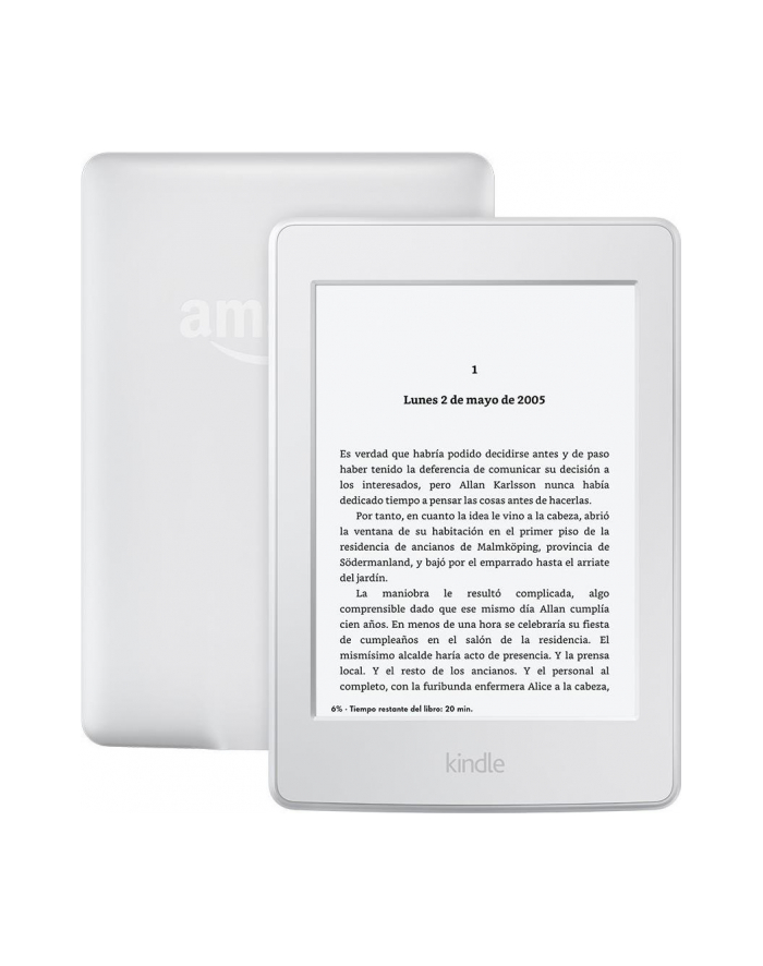 Amazon Kindle Paperwhite 3 2015, 6'' HD E-ink, 4GB, WiFi sponsored, white główny