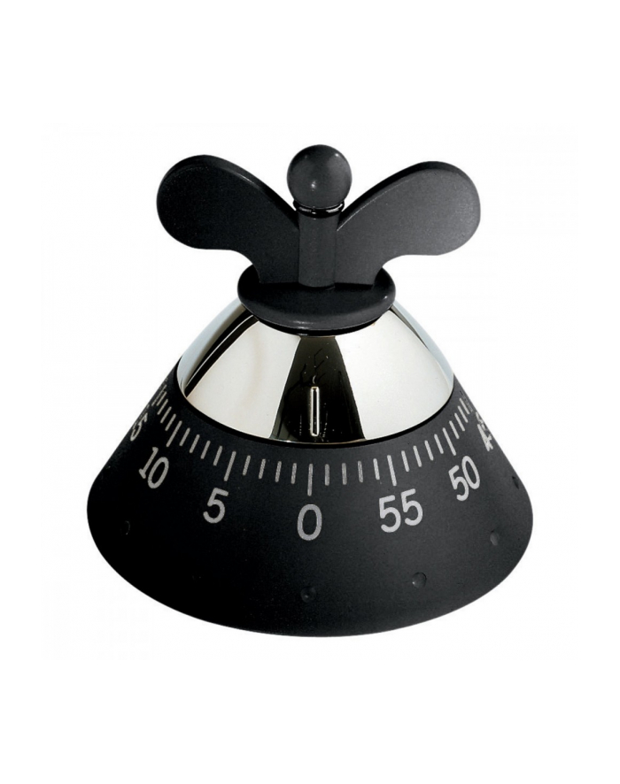 ALESSI KITCHEN TIMER Czasomierz kuchenny z termoplastiku, czarny główny