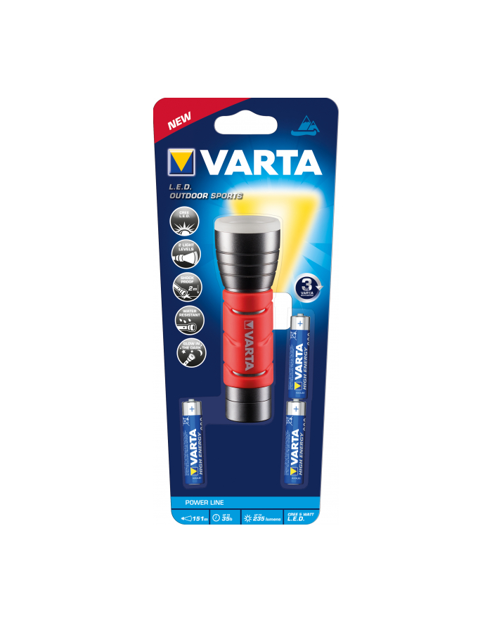 Varta Latarka LED OUTDOOR Sports Comfort Lantern (+3xAAA) 235lm główny