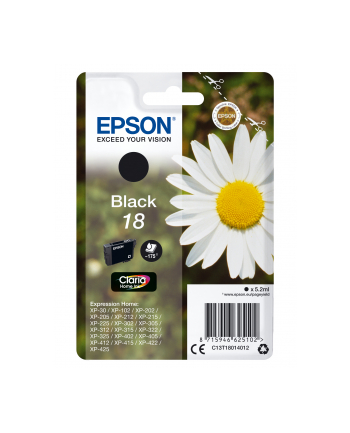 Epson Tusz T1801 BLACK 5.2ml do XP-30/102/20x/30x/40x