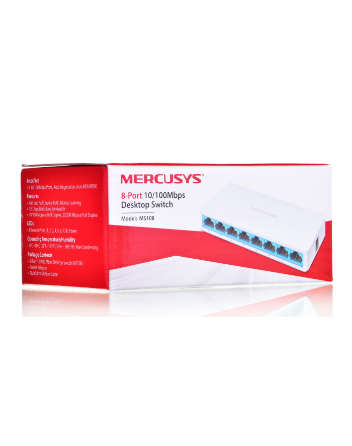 Mercusys MS108 switch L2 8x10/100 główny