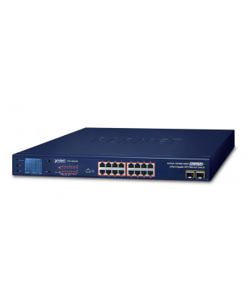 PLANET GSW-1820VHP PoE+; 16x GIGA; 2xSFP; 300W