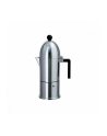 ALESSI LA CUPOLA Kawiarka do espresso z aluminium z czarną rączką, duża - nr 1