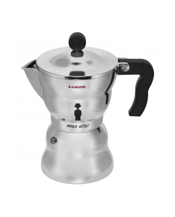 MOKA ALESSI Kawiarka do espresso z aluminium, duża