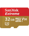 SANDISK EXTREME microSDHC 32 GB 100/60 MB/s A1 C10 V30 UHS-I U3 - GoPro - nr 1
