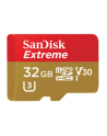 SANDISK EXTREME microSDHC 32 GB 100/60 MB/s A1 C10 V30 UHS-I U3 Mobile - nr 1