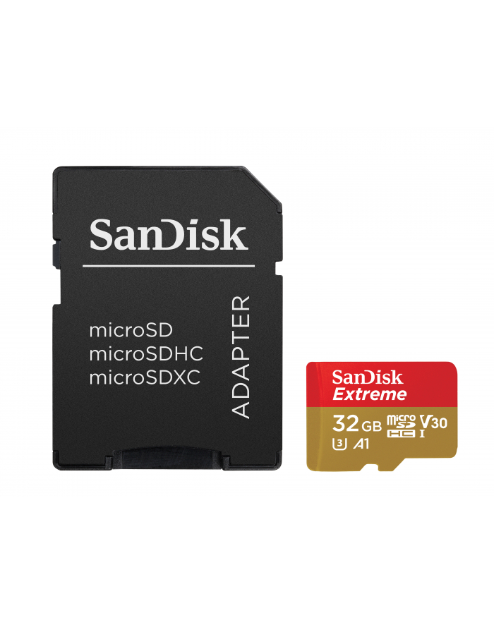 SANDISK EXTREME microSDHC 32 GB 100/60 MB/s A1 C10 V30 UHS-I U3 Mobile główny