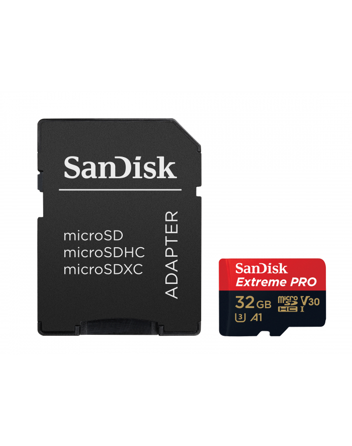 SANDISK EXTREME PRO microSDHC 32GB 100/90 MB/s A1 C10 V30 UHS-I U3 główny