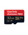 SANDISK EXTREME PRO microSDHC 32GB 100/90 MB/s A1 C10 V30 UHS-I U3 - nr 60