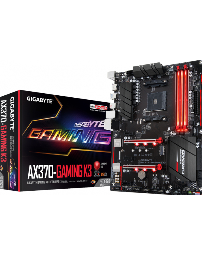 Gigabyte GA-AX370-Gaming K3 AM4 4DDR4 6USB3/HDMI/M2 ATX główny