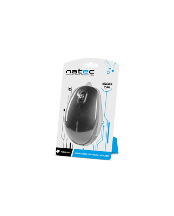 NATEC Mysz bezprzewodowa Merlin nano 2.4GHz 1600 DPI czarna