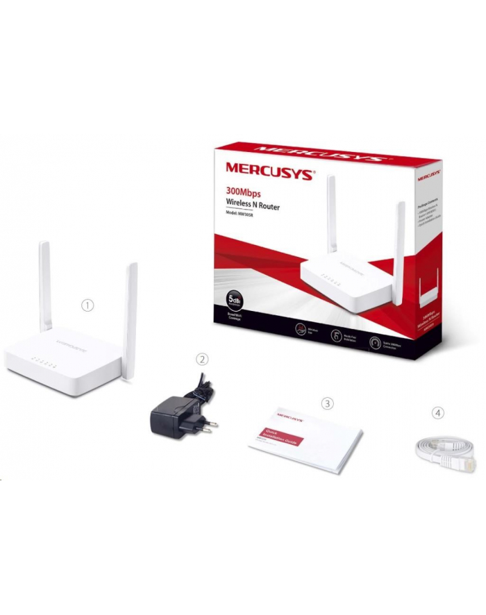 Mercusys MW305R router WiFi N300 1xWAN 4xLAN główny