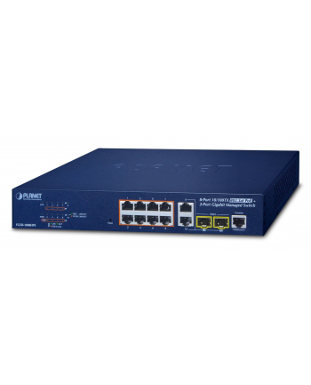 PLANET FGSD-1008HPS PoE; 8x 10/100; 2xSFP; 125W nr 1
