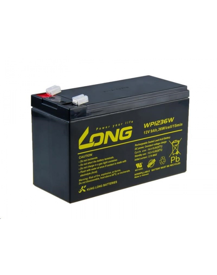 Long 12V 9Ah akumulator kwasowo-ołowiowy HighRate F2 główny