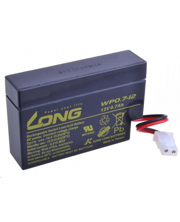Long 12V 0,7Ah akumulator kwasowo-ołowiowy AMP
