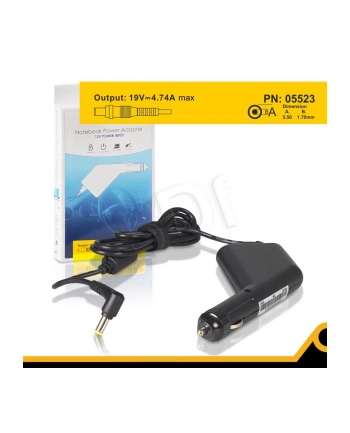 Whitenergy samochodowy zasilacz 19V/4.74A 90W wtyczka 5.5x1.7 mm Acer