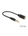 Kabel stereo minijack->minijack M/F zamienione piny dla Apple, Samsung, Nokia 17.5 cm Delock - nr 5