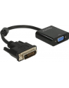 Adapter DVI-D(M)(24+1) Single link -> VGA(F) 16cm Delock - nr 13