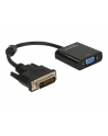 Adapter DVI-D(M)(24+1) Single link -> VGA(F) 16cm Delock - nr 4