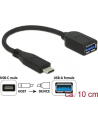 Adapter USB Delock USB type-C(M) - USB AF 3.1 0.1m - nr 13