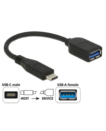 Adapter USB Delock USB type-C(M) - USB AF 3.1 0.1m
