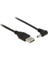 Kabel USB zasilający -> DC 3.5  x 1.35 mm (M) kątowy 90'' 1.5M Delock - nr 10
