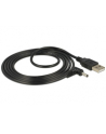 Kabel USB zasilający -> DC 3.5  x 1.35 mm (M) kątowy 90'' 1.5M Delock - nr 13
