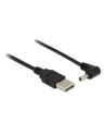 Kabel USB zasilający -> DC 3.5  x 1.35 mm (M) kątowy 90'' 1.5M Delock - nr 2