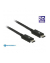 Kabel Thunderbolt 3 Delock M/M 1.5m czarny - nr 8