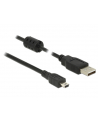 Kabel USB AM-mini BM 2.0 Delock 3M czarny - nr 2