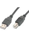 Kabel drukarkowy USB ASSMANN 2.0 A/M - USB B/M, 1,8m, miedź, czarny - nr 12