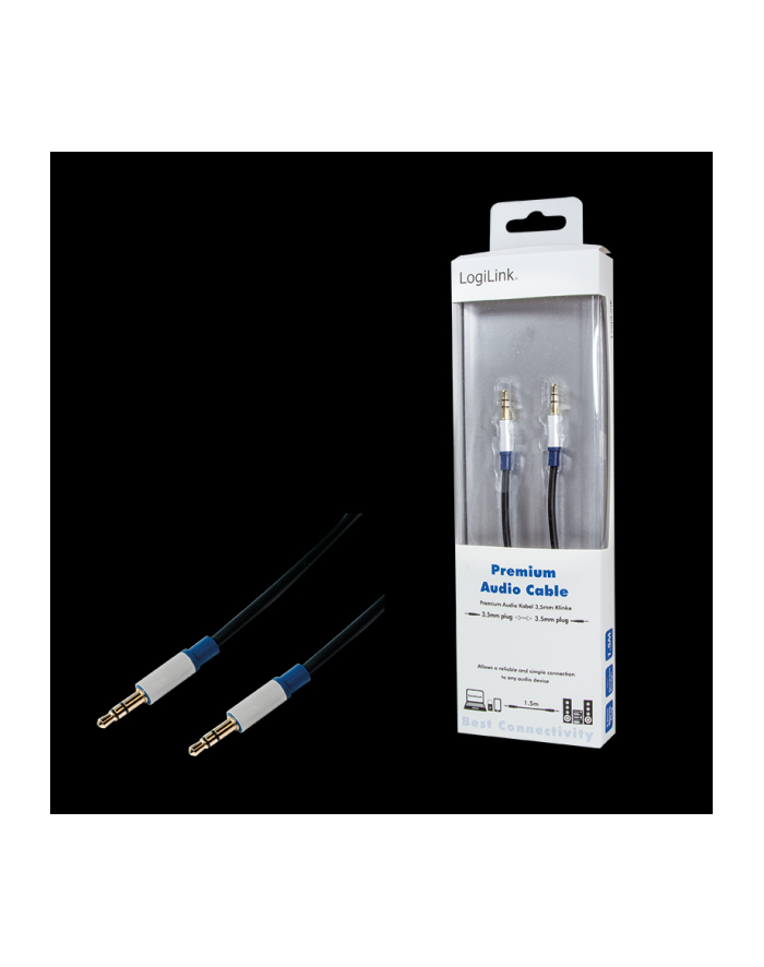 Kabel audio LogiLink Premium BASC15 3,5 mm M/M 1,5m główny