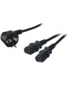 Kabel zasilający LogiLink CP101 typu Y Schuko > 2x C13 czarny 1,5m - nr 12